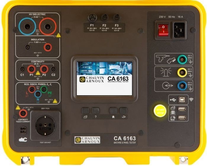 Chauvin Arnoux C.A 6163 - Tester strojů, rozváděčů, nářadí a spotřebičů