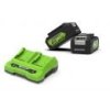24V 2xakumulator 4 Ah + ładowarka dual Greenworks GSK24B4X
