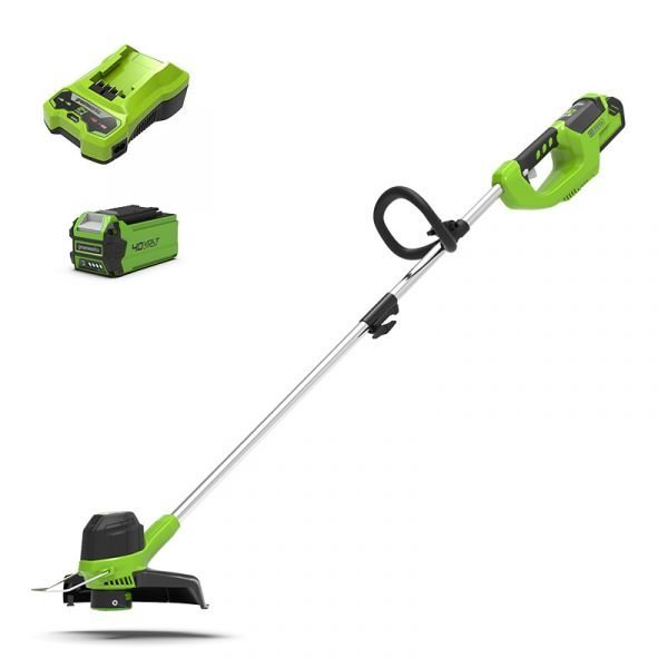 Nabíječka 40V Greenworks G40LTK2 sady křovinořezu + 2Ah baterie
