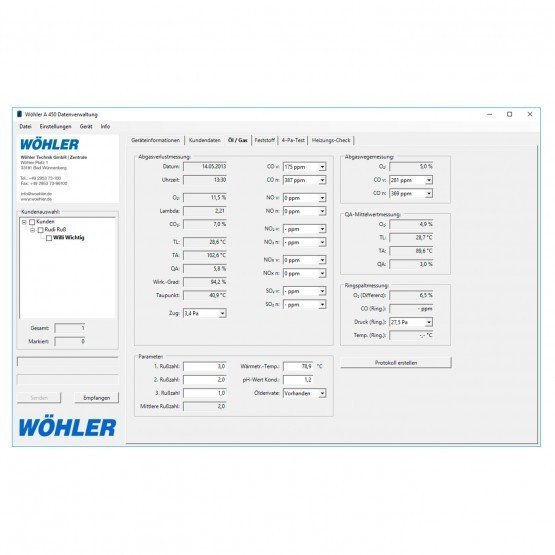 Wöhler PC software pro Wöhler A 450 CZ