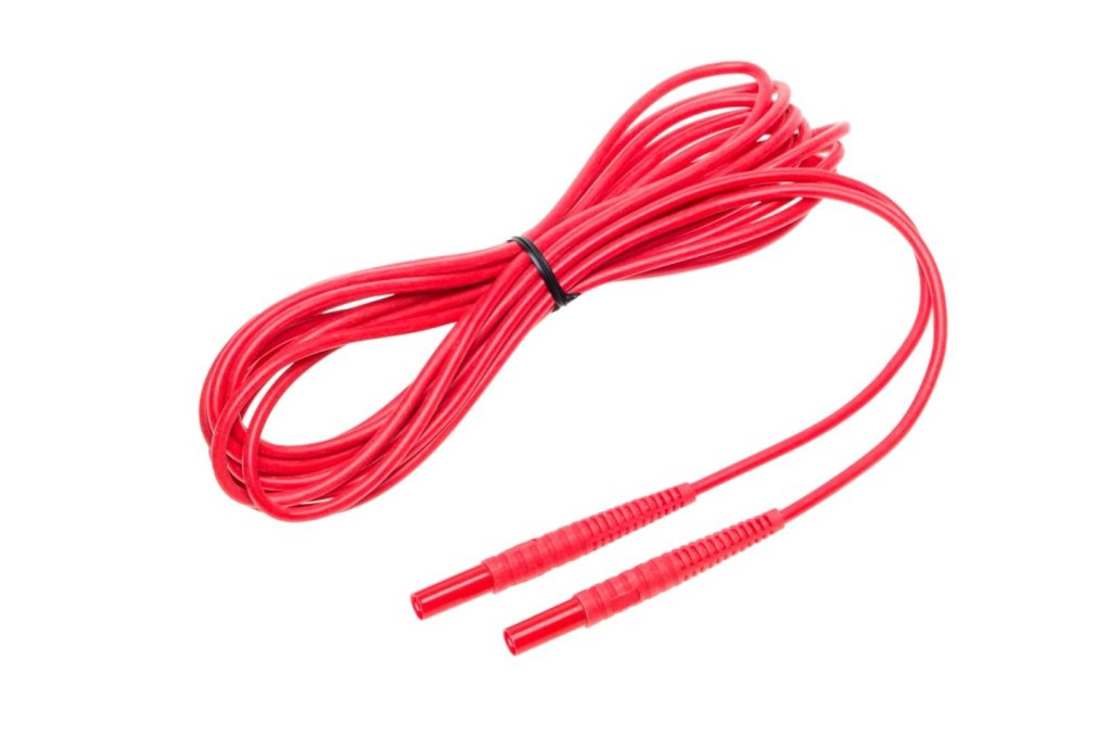 Sonel 5 m červený kabel 1 kV (banánové zástrčky)