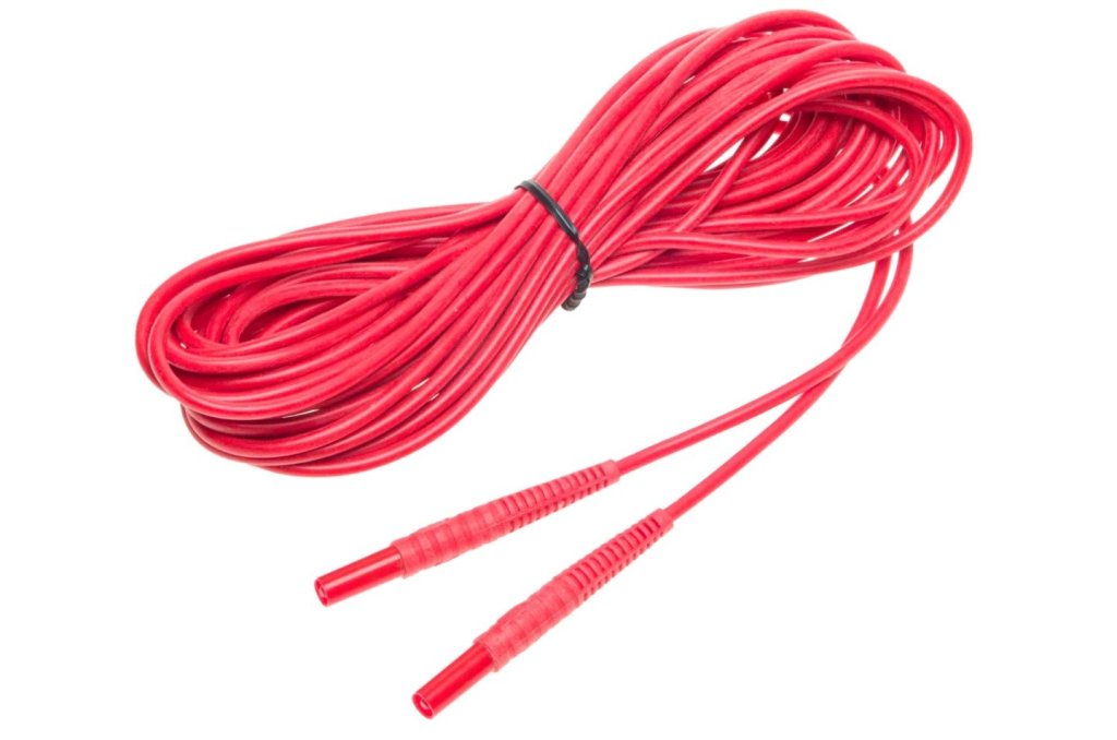 Sonel 10 m červený kabel 1 kV (banánové zástrčky)