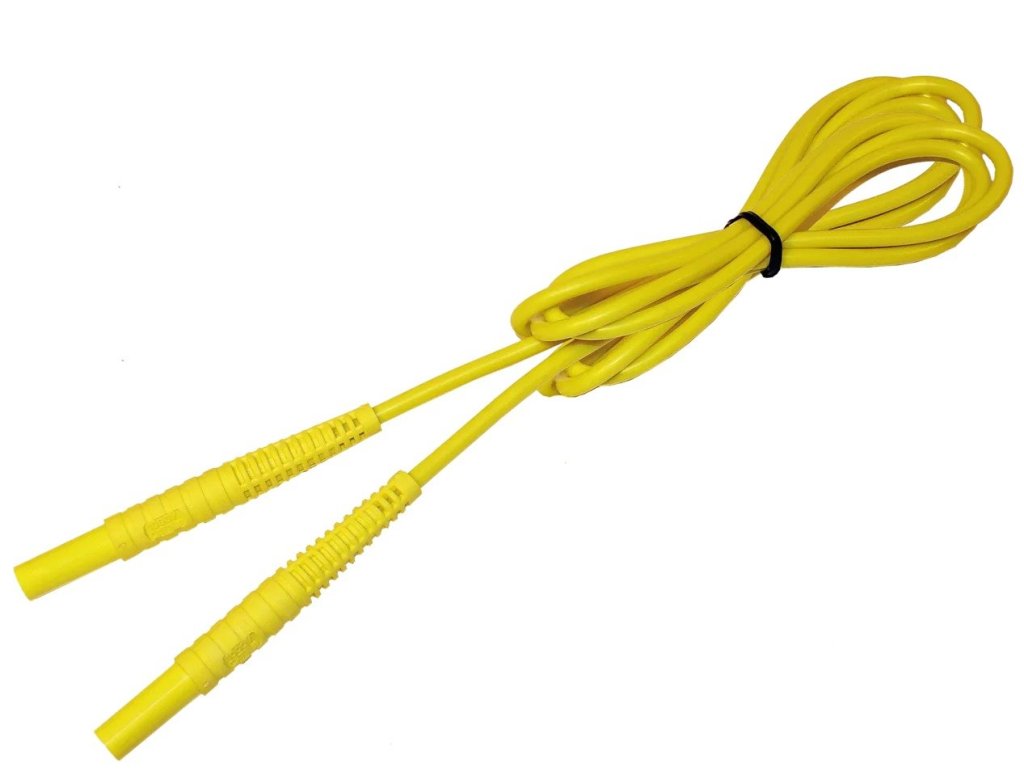 Sonel 2,2 m žlutý kabel 1 kV (banánové zástrčky)