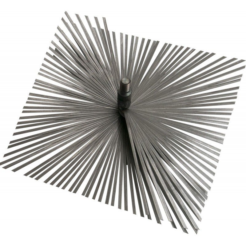 Wöhler štosákový kartáč, plochý drát, závit M12, 150x150 mm