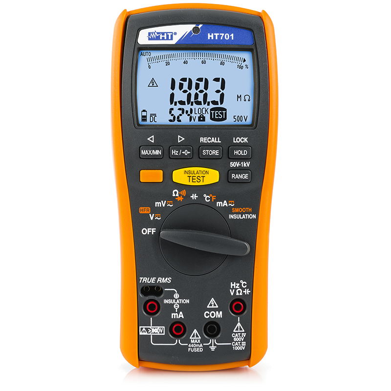 HT Instruments HT701 - Profesionální multimetr s měřením izolace až do 1000 V