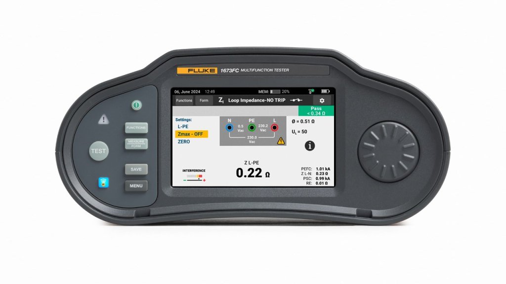 Fluke 1673 FC - Tester elektrických instalací a hromosvodů