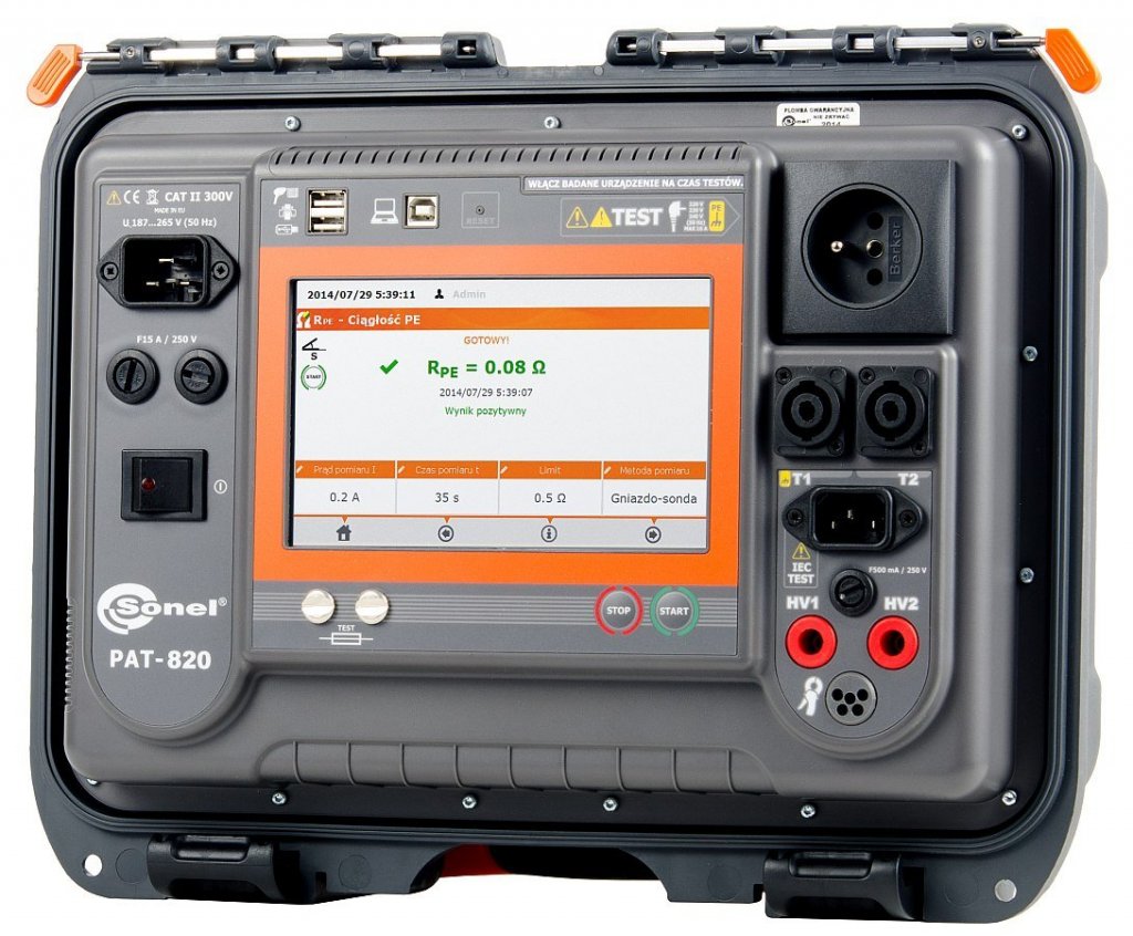Sonel PAT-820 - Tester elektrických spotřebičů a nářadí