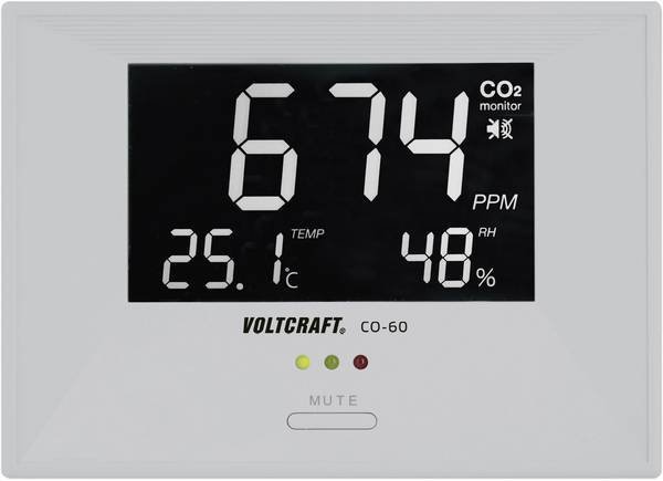 Voltcraft CO-60 - Měřič oxidu uhličitého