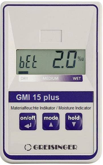 Greisinger GMI 15 plus - Indikátor vlhkosti dřeva a stavebních materiálů