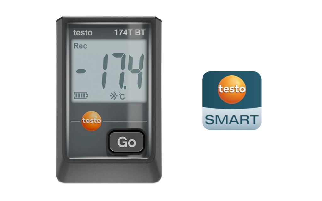 Testo 174 T BT - Mini záznamník teploty s připojením Bluetooth® a aplikací