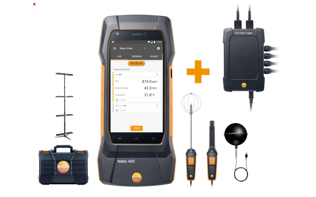 Testo 400 - IAQ sada se záznamníkem