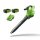40V foukač/vysavač Greenworks GD40BVIIK2x sada nabíječky + 2x 2Ah baterie